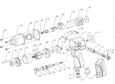 Part Location Diagram of 402-565 Ingersoll Rand Body